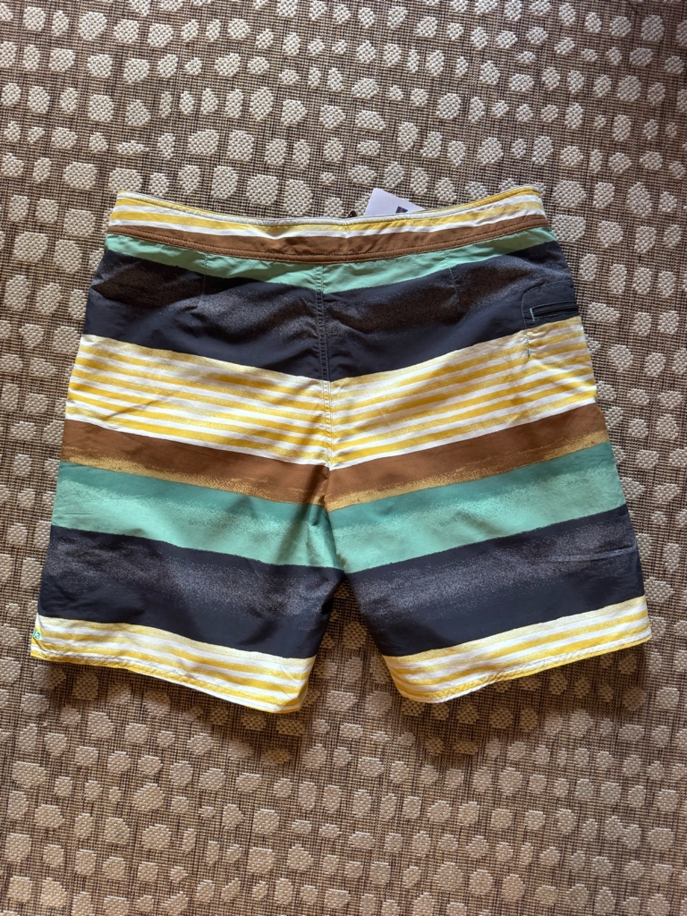 Patagonia Wavefarer Board Shorts 19” Stripe NWT Mens 38 Swim Trunks Surf - Picture 2 of 5